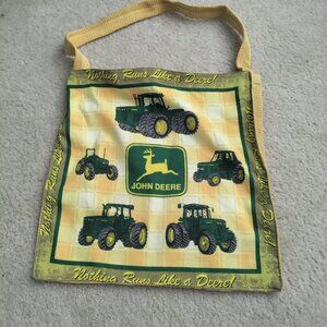John Deere Tractor Farm Tote Yellow Bag